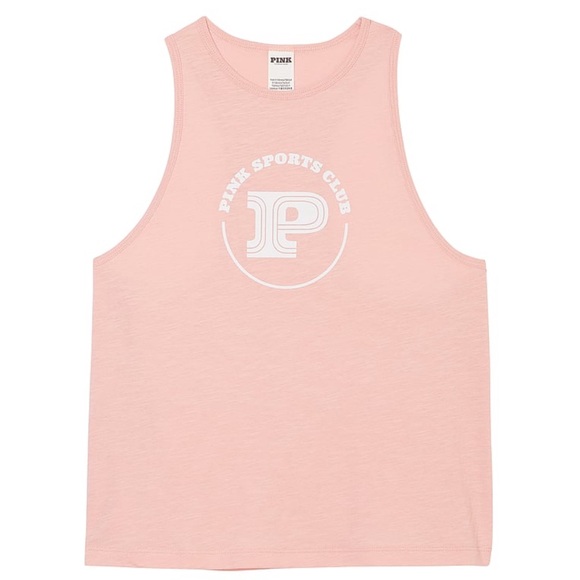 •PINK•NWT IN WANNA BE PINK TAKE AWAY EASY CROPPED RACERBACK TANK TOP SIZE XS - Picture 2 of 6